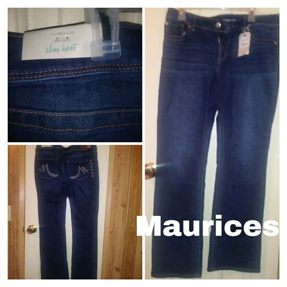 NWT Maurices Slim Boot Cut Jeans